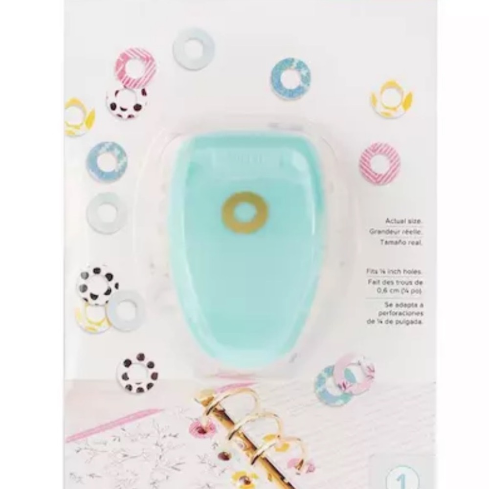 Aqua Circle Punch for Home Party Supplies